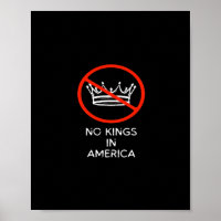 No Kings In The USA America Say No King Crown Clas