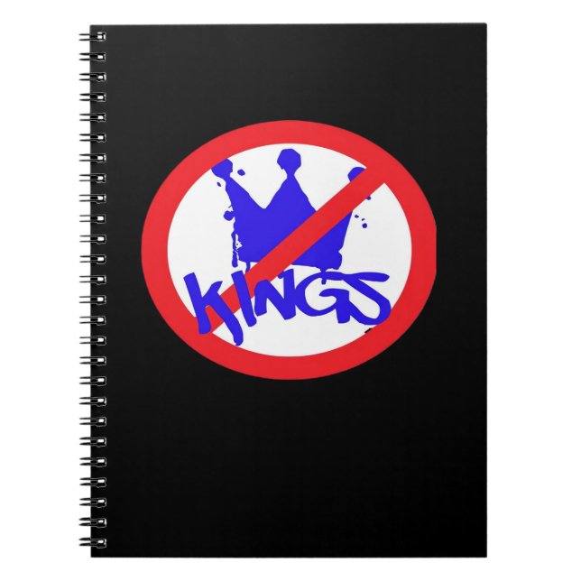 No Kings In The USA Classic Notebook (Front)