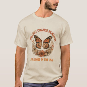 No Kings in the USA”   Political Butterfly Art   T-Shirt