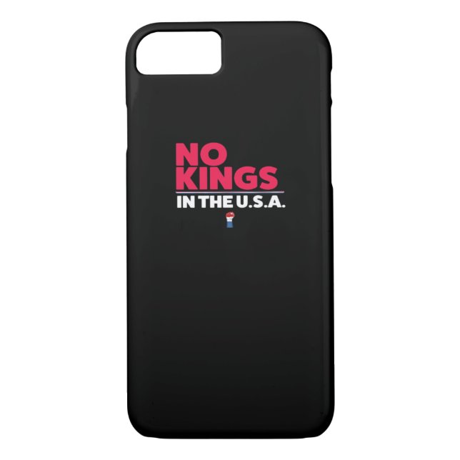No Kings In The USA Trendy Graphic Case-Mate iPhone Case (Back)