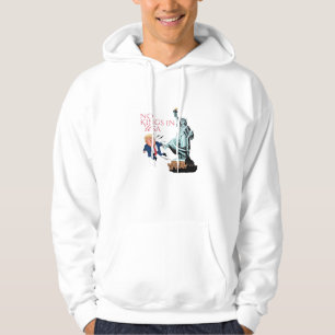 No Kings In USA Statue Of Kicking Out Fump Classic Hoodie