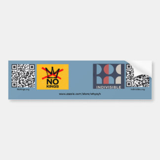 No Kings / Indivisible Bumper Sticker
