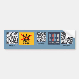 No Kings / Indivisible Bumper Sticker