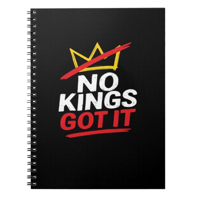 No Kings It Creative Casual Notebook (Front)