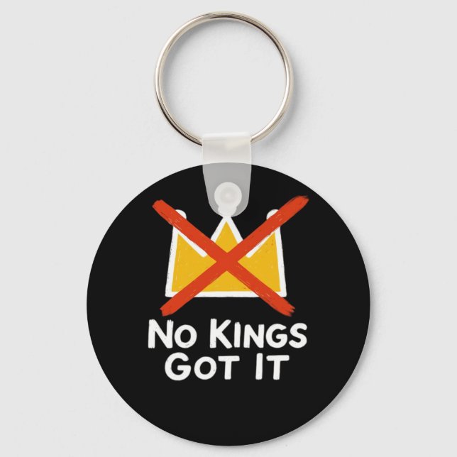 No Kings It - Defiant To The People Anti-Tyranny 1 Key Ring (Front)