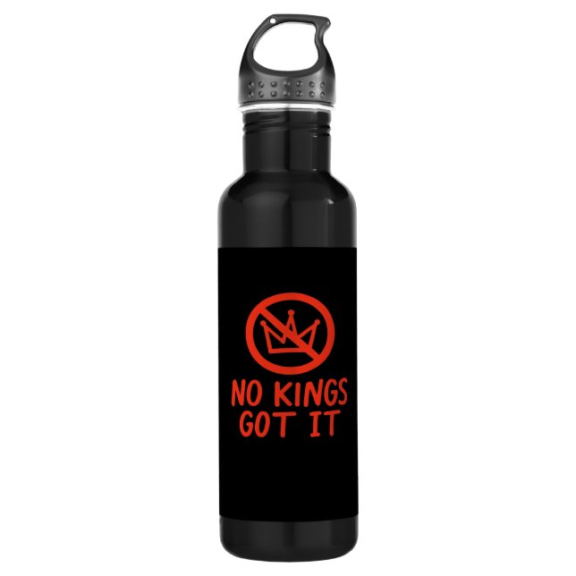 No Kings It Patriotic Style 710 Ml Water Bottle (Front)
