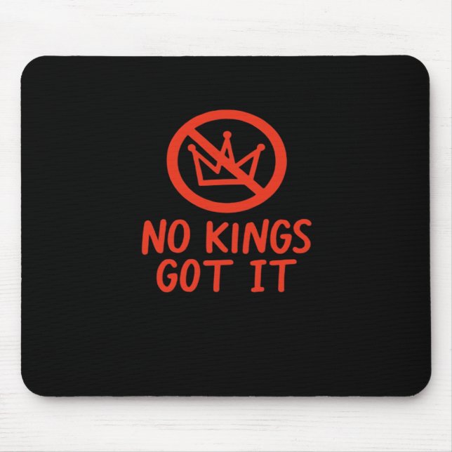 No Kings It Patriotic Style Mouse Mat (Front)