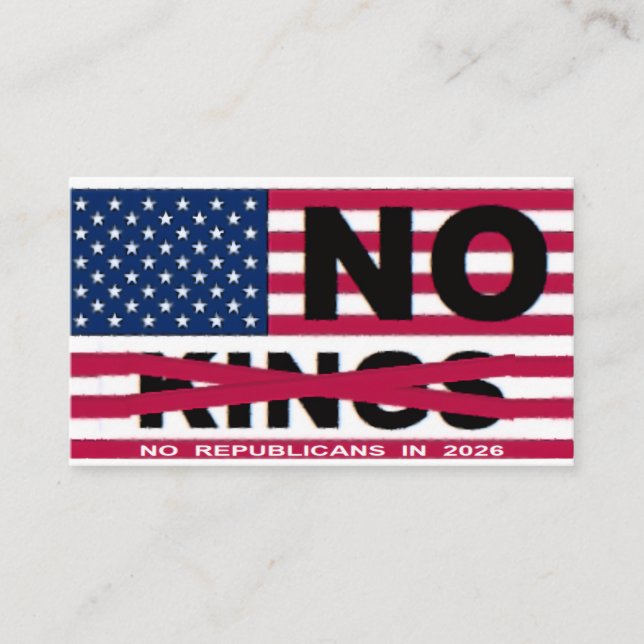 NO KINGS LOYALTY CARD (Front)