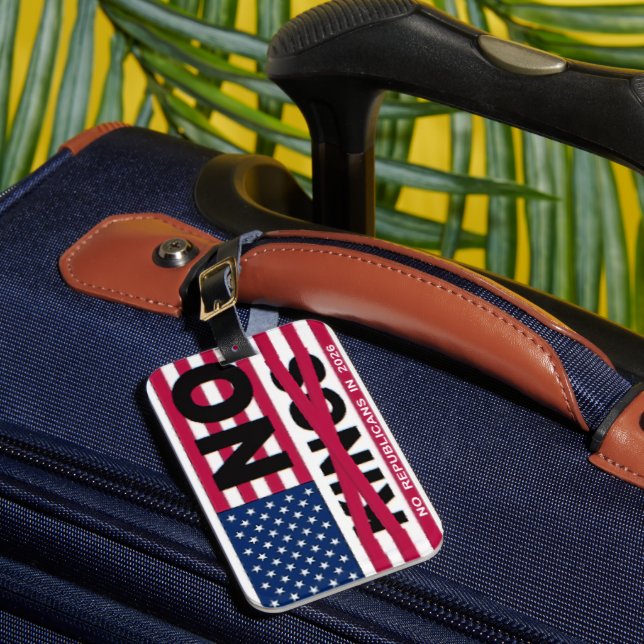 NO KINGS LUGGAGE TAG (Front Insitu 1)