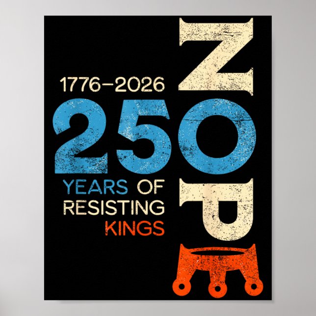 No Kings March 2026 Protest Sign (Front)