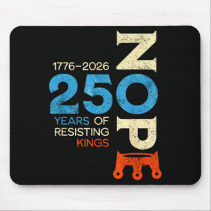 No kings march 28 2026 protest sign mouse mat