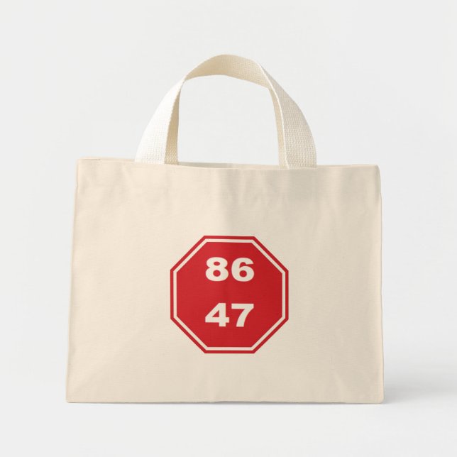 NO KINGS  MINI TOTE BAG (Front)