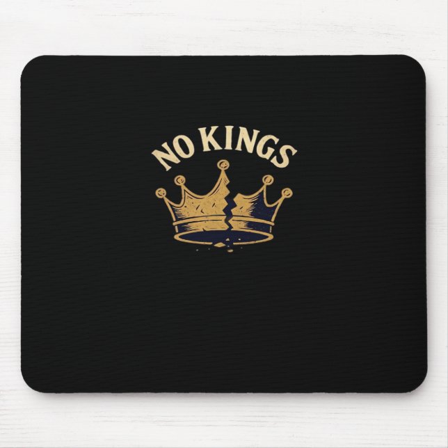 No Kings Minimal Clean Mouse Mat (Front)