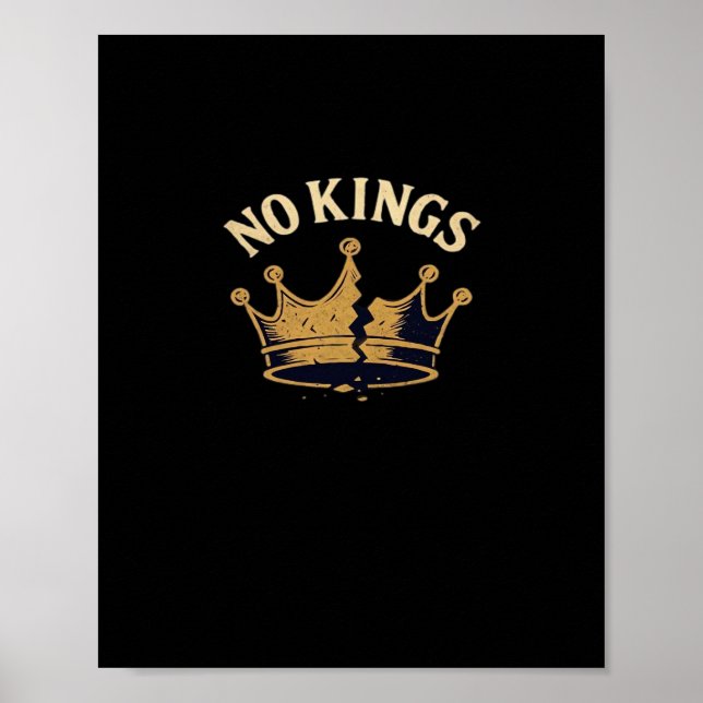 No Kings Minimal Clean Poster (Front)