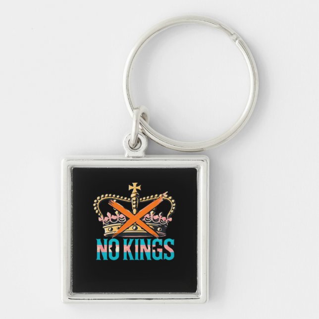 No Kings No Oligarchs  Key Ring (Front)