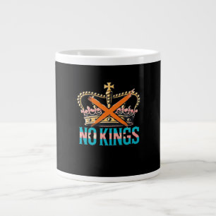 No Kings No Oligarchs  Large Coffee Mug