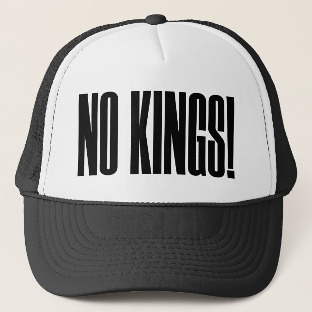 NO KINGS! - nokingstees - Snapback - Trucker Hat (Front)