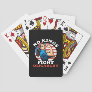 No Kings Oligarchy Retro Classic Playing Cards