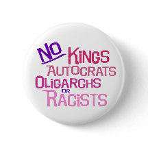 No Kings -- Pink Version Button