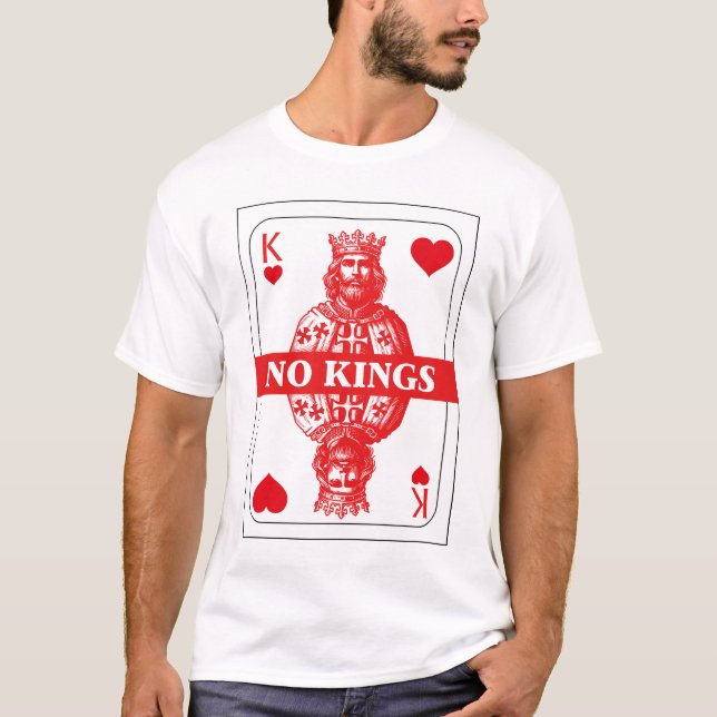 No Kings Playing Card Shirt  (Front)