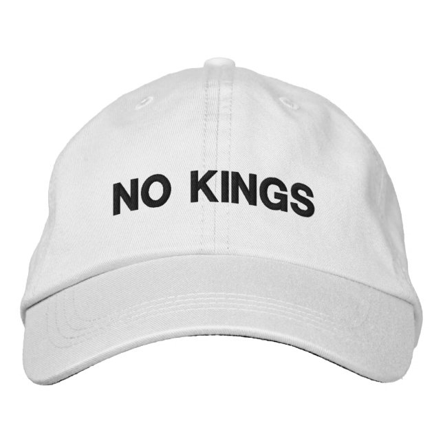 No Kings political protest Embroidered Hat (Front)
