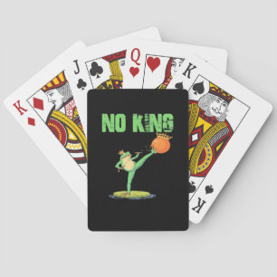 No Kings Portland Frog Protest – Funny Anti-Author Playing Cards