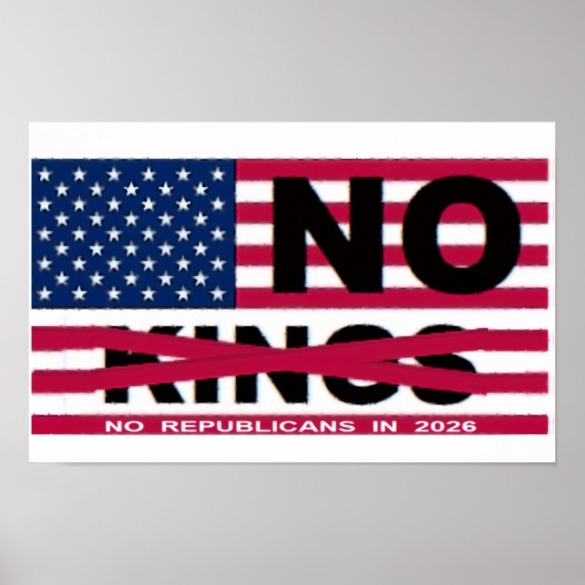 NO KINGS POSTER (Front)