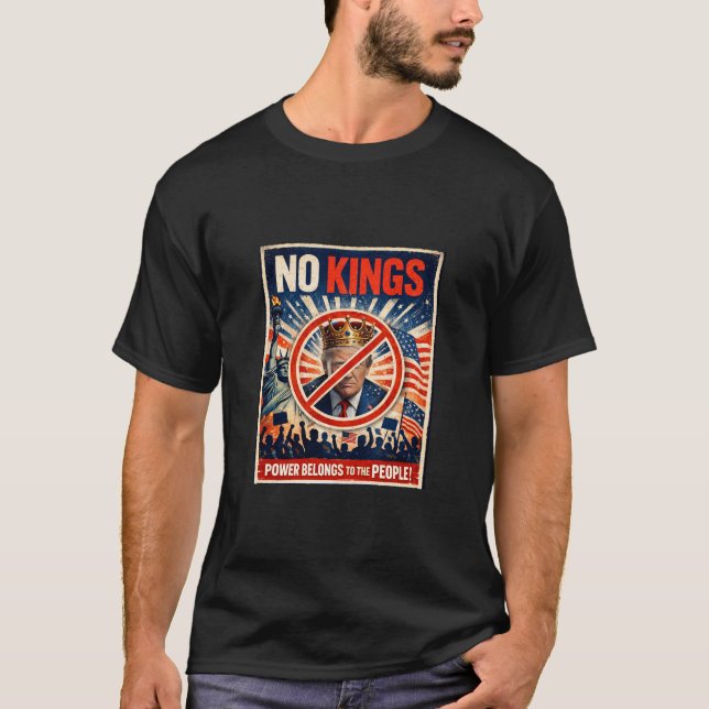 No Kings! Power Belongs to the People T-Shirt (Front)