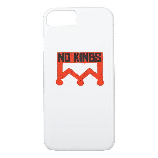 No Kings Protest Graphic Grunge Crown  American Cl Case-Mate iPhone Case (Back)
