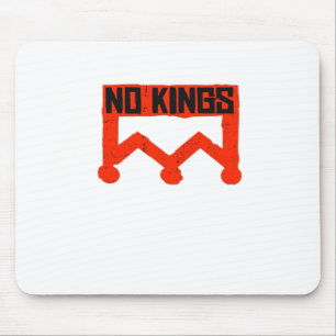 No Kings Protest Graphic Grunge Crown  American Cl Mouse Mat