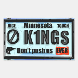 No Kings, protest Rectangular Sticker