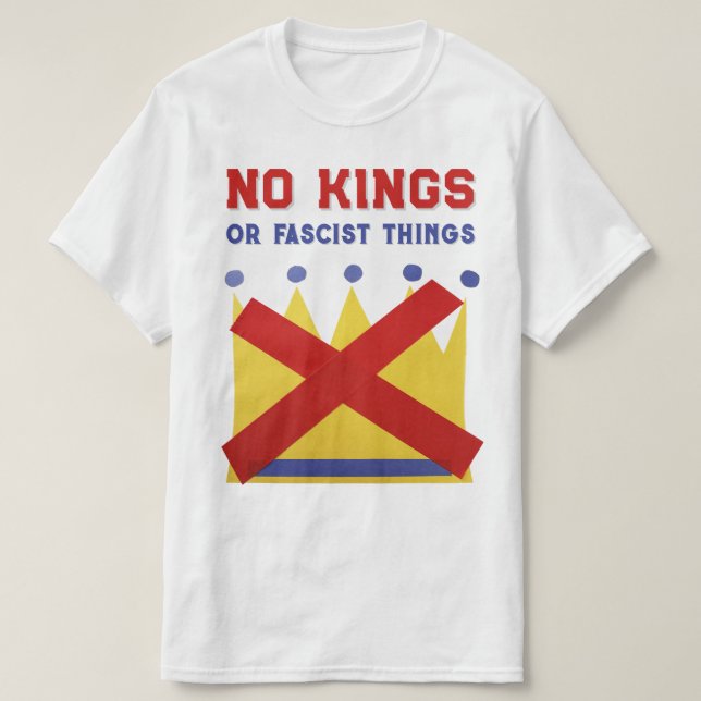 No Kings Protest Resist 2025 T-Shirt (Design Front)