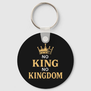 No Kings Protest Sign Vertical 2025 Key Ring