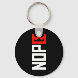 No Kings Protest Sign Vertical Key Ring
