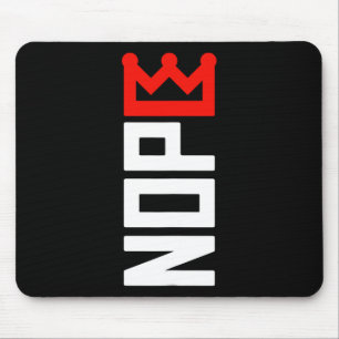 No Kings Protest Sign Vertical  Mouse Mat