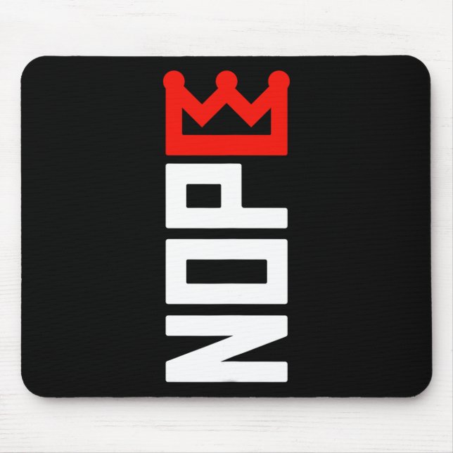 No Kings Protest Sign Vertical  Mouse Mat (Front)