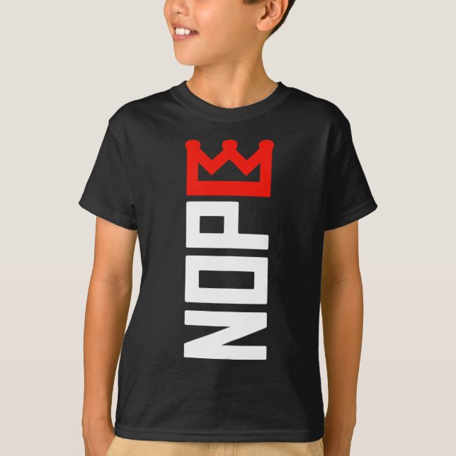 No Kings Protest Sign Vertical  T-Shirt (Front)