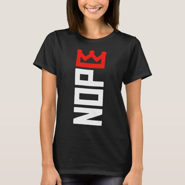 No Kings Protest Sign Vertical  T-Shirt (Front)