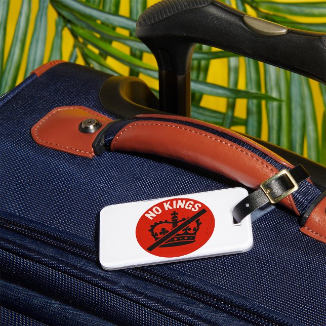 No Kings Protest Symbol Luggage Tag (Creator Uploaded)