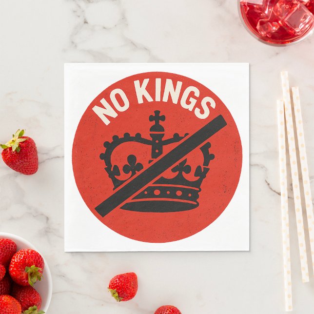 No Kings Protest Symbol Napkin (Creator Uploaded)