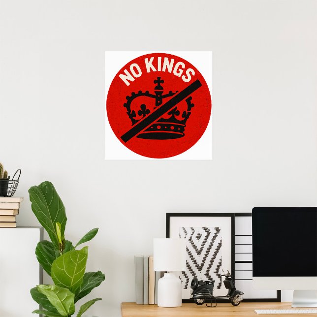No Kings Protest Symbol Poster (Creator Uploaded)
