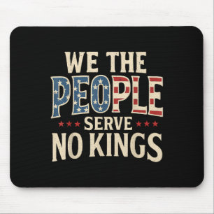 No Kings Retro Patriotic Men Women Mouse Mat