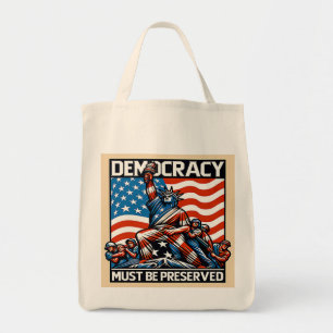No Kings Save Democracy Tote Bag