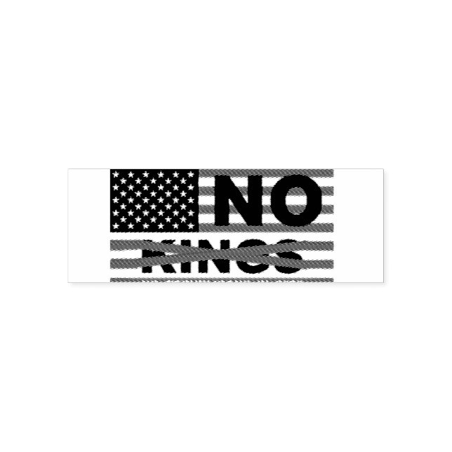NO KINGS  SELF-INKING STAMP (Design)