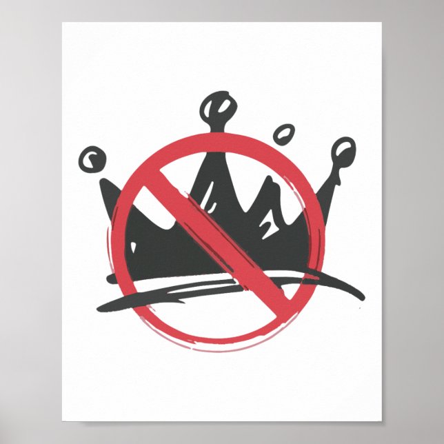 No Kings Shirt No Kings In America Political Shirt Poster (Front)