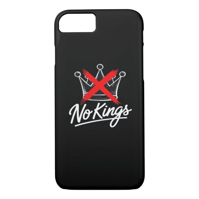No Kings Simple Crown With Cross Artistic Design Case-Mate iPhone Case (Back)