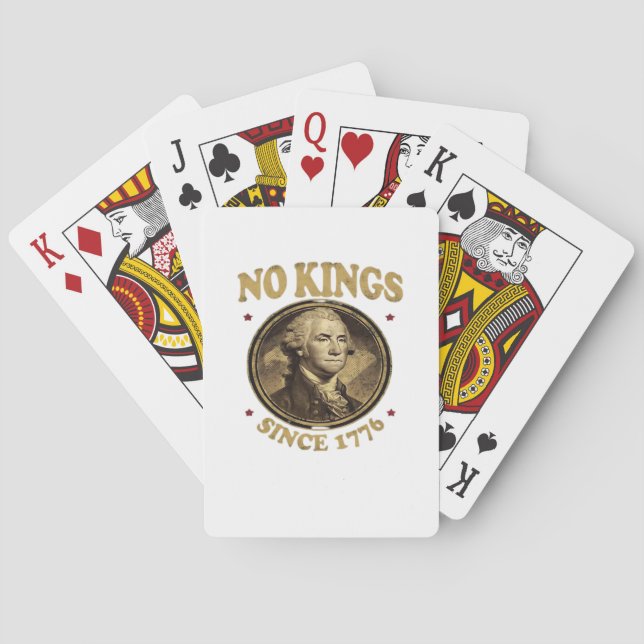 No Kings Since 1776 Classic Playing Cards (Back)