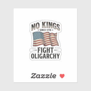 No Kings Since 1776 Fight Oligarchy Vintage Design