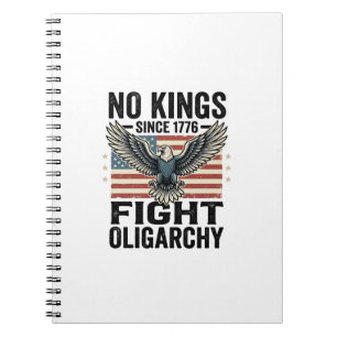 No Kings Since 1776 Patriotic Eagle Vintage Shirt  Notebook