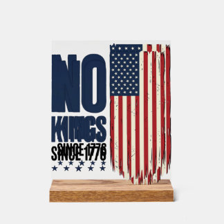 No Kings Since 1776 Patriotic Flag Shirt Design_1 Acrylic Sign
